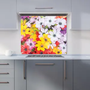 Spring Flowers Premium Glass Kitchen Splashback W700mm x H650mm