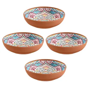 Purely Home Rio Corte Melamine Low Bowls - Set of 4