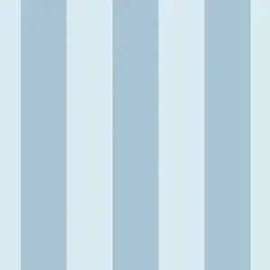 Laura Ashley Lille Blue Stripe Smooth Wallpaper Sample