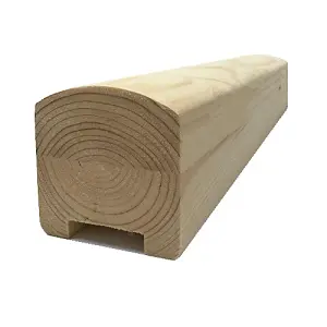 Pine Handrail Contemporary 4.2m - 32mm Groove For Stair Spindles UK Manufactured Traditional Products Ltd