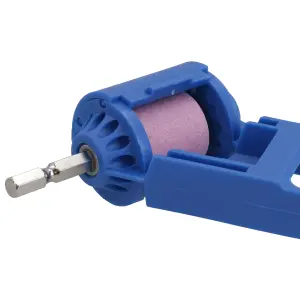 Ez Drill Bit Sharpener with 1/4" Hex Shank 100 Grit Grinding Stone