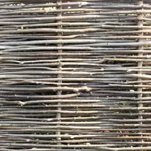 Hazel Hurdle Fencing Panel 6ft x 4ft 6in Premium Weave Birchwood Capped Natural