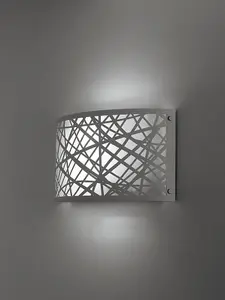 Luminosa BATIK 2 Light Flush Wall Light White 32x17x9cm