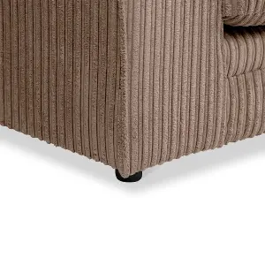 Chicago Jumbo Cord Right Hand Facing Corner Sofa Coffee