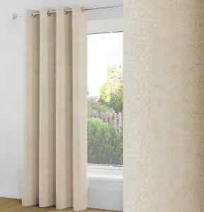 Boucle SALE Cream Single Door Curtain - On Trend, Thermal, Warm, Noise Reducing - 66 x 84 inch (168x214cm)