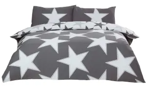 All Stars Grey Duvet Cover Set