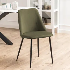 Plandome Upholstered Dining Chair (Set of 4) Olive Green