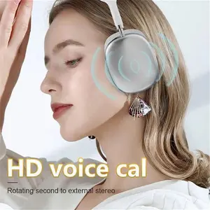 (P9 White) Headset For Apple iPhone Original Air Max P9 Pro Wireless Bluetooth Headphones Noise Cancelling Mic Pods Over Ear Sports