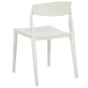 Set of 2 Dining Chairs SOMERS White