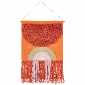 Fabric Wall Hanging KAMALIA Cotton Orange