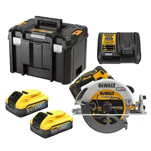 DeWalt DCS573H2T 18v 190mm XR FlexVolt Advantage Circular Saw 2X5ah Powerstack