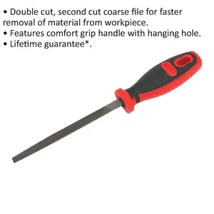 150mm Double Cut Coarse Engineers File with Comfort Grip Handle