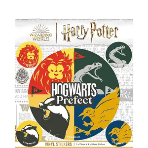 Harry Potter Hogwarts Prefect Stickers (Pack of 5) Multicoloured (One Size)