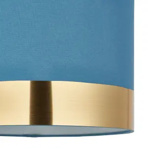 Amara Brushed Teal Lamp shade (D)30cm