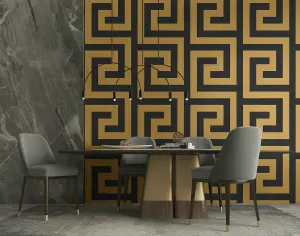 Vogue Greek Key Geometric Unpasted Wallpaper