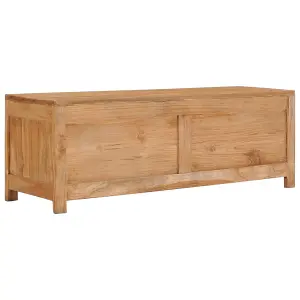 Berkfield TV Cabinet 100x30x35 cm Solid Teak Wood