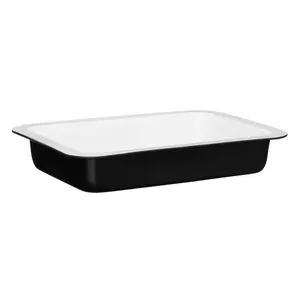 Ecocook 31cm Non-Stick Ceramic Roasting Pan Black / White