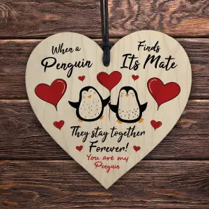 Red Ocean Penguins Are Together Forever Valentines Gift For Him or Her Anniversary Gift For Boyfriend Girlfriend Husband Wife