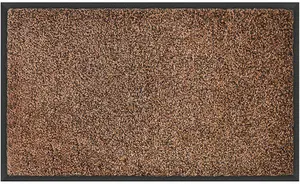 Heavy Duty Non Slip Rubber Back Barrier Door Mat Kitchen Floor Mats Hallway Rug Brown 90 x 200cm