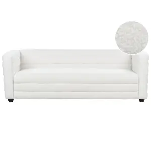 3 Seater Boucle Sofa Off-White HOFN