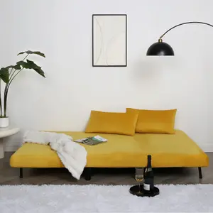 Aurora Double Sofa Bed  Yellow Velet