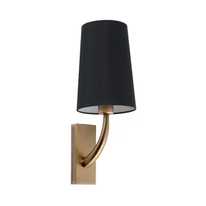 Luminosa Round Black Shade - For Rem Wall and Tall Table Lamps