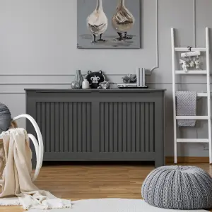 Kensington Large Grey Radiator cover 900mm(H) 1710mm(W) 200mm(D)