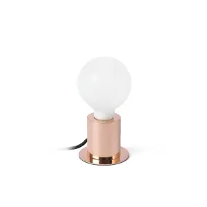 Luminosa Ten 1 Light Table Globe Lamp Copper, E27