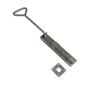 Bow Handle Drop Down Bolt 24" Galvanised (Heavy Duty Garage Door)