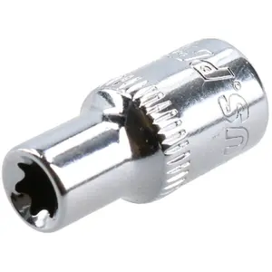 E6 Female Torx Socket Star Bit 1/4" Drive Standard External Chrome Vanadium