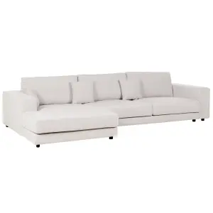 Corner Sofa LOFOTEN Off-White Fabric Right Hand