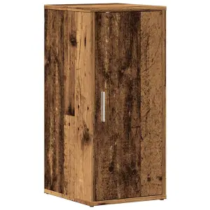 Berkfield Shoe Cabinet Old Wood 32x35x70 cm Engineered Wood