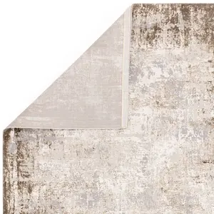 Abstract Beige Luxurious Modern Easy To Clean Rug For Dining Room Bedroom & Living Room-120cm X 170cm