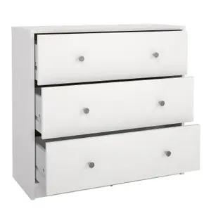 May Chest of 3 Drawers in White