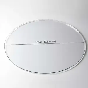 Nicoman PVC Clear Transparent Round Table Mat - 100cm