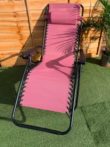 Blush Pink Zero Gravity Chair Lounger