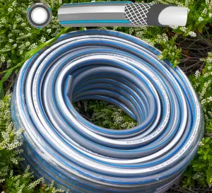 Garden Hose with 2 Connectors - Pipe Extension to Connect Hose Reel to Your Tap (2m)