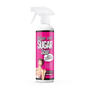 Wipeout - Sugar Soap Spray - Ready To Use, Cleaning Walls, Grease, Grime, Dirt, Stain Remover & Kitchen Degreaser - 500ml