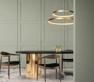 Lucide VIDAL - Pendant light - 78 cm - LED Dim. - 1x92W 2700K - Matt Gold / Brass