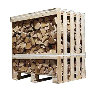 Snowdon Timber Kiln Dried Firewood Crate Hardwood Birch Logs (Fire Starter Bundle)