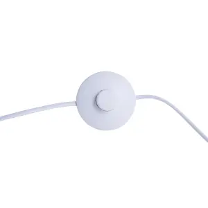 Beliani Scandinavian Arc Floor Lamp White BENUE