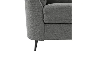 Jack 2 Seater Sofa With Metal Legs, Dark Grey Boucle Fabric