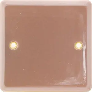 New Rose Gold Single Blank Plate Light Switch Home Office Electric Socket Cover