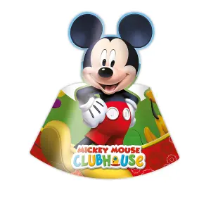 Mickey Mouse Clubhouse Party Hats (Pack of 6) Multicoloured (One Size)