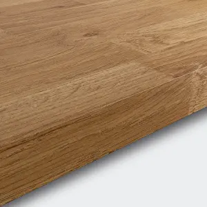 GoodHome 38mm Kala Matt Honey Wood effect Laminate Square edge Kitchen Worktop, (L)3000mm