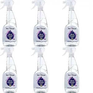 Stardrops White Vinegar Multi Surface Cleaner 750ml Spray Streak Free (Pack of 6)