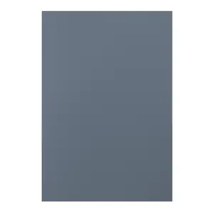 GoodHome Alisma Matt blue slab Standard End panel (H)934mm (W)640mm