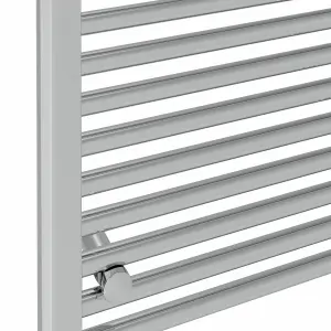 Right Radiators 1200x500 mm Straight Heated Towel Rail Radiator Bathroom Ladder Warmer Chrome