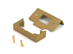 From The Anvil Satin Brass  1/2" Rebate Kit for Tubular Mortice Latch