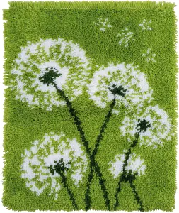 L/HK DANDELION - Latch Hook Kit: Rug: Dandelion - Vervaco